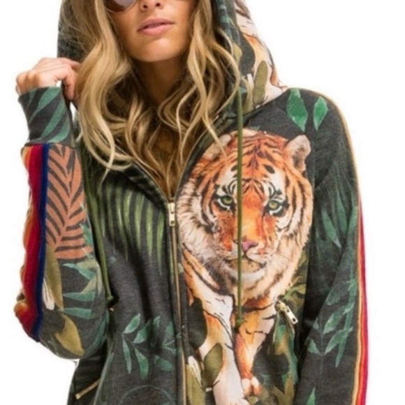 Aviator Nation Tops - 💋Aviator Nation Jungle Tiger Hoodie 032